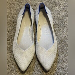 Rothy's Point Salt Honeycomb Flats